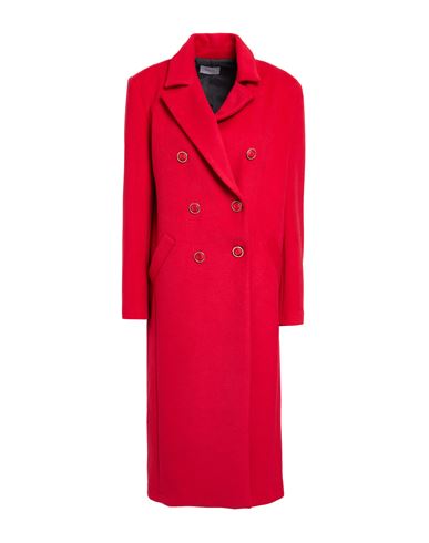 Gaudì Woman Coat Red Size 6 Polyester, Elastane In Red