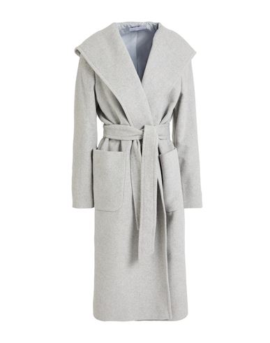 Diana Gallesi Woman Coat Light Grey Size 10 Virgin Wool, Polyamide, Cashmere In Gray