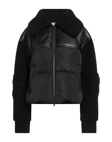 Iceberg Woman Puffer Black Size 6 Polyester, Wool, Polyamide, Mohair Wool In Black