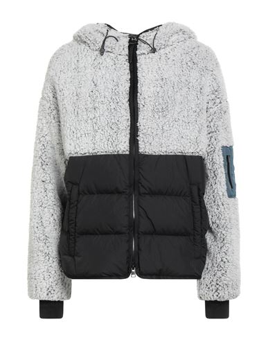 Woolrich Woman Puffer Light Grey Size L Polyester, Polyamide In Gray