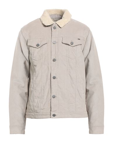 Only & Sons Man Jacket Beige Size L Cotton In Brown