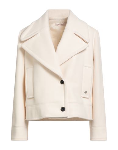 Please Woman Jacket Cream Size L Polyester In Neutral