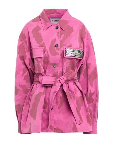 Iceberg Woman Denim Outerwear Mauve Size 10 Cotton, Elastane In Pink