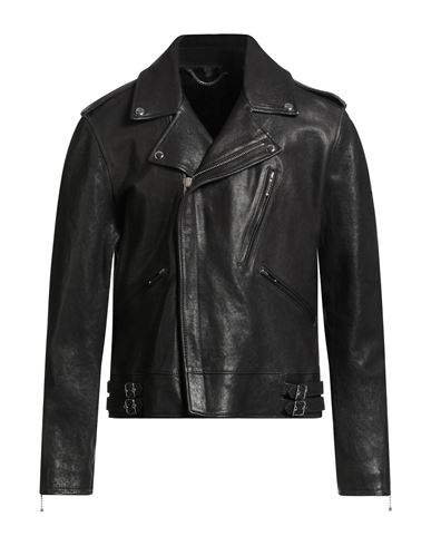 Belstaff Man Jacket Black Size 44 Lambskin In Black