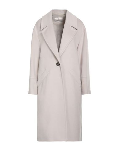 Kaos Jeans Woman Coat Cream Size 6 Polyester, Viscose, Elastane In Neutral