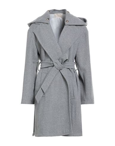 Kaos Jeans Woman Coat Grey Size 10 Polyester In Gray