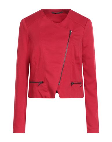 Gaudì Jeans Woman Jacket Red Size 6 Viscose, Polyamide, Elastane