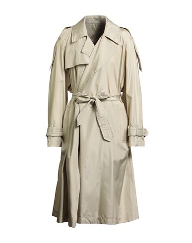 Burberry Man Overcoat & Trench Coat Beige Size 40 Silk In White