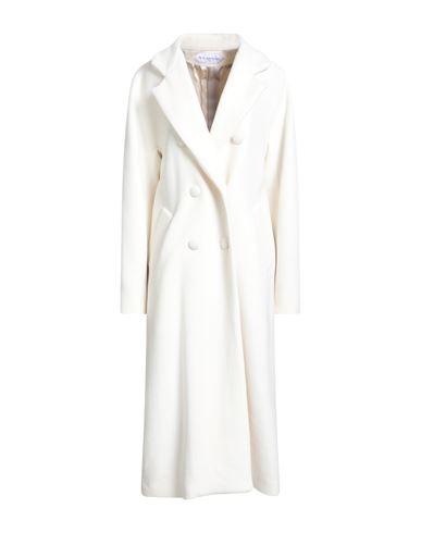 Fete Imperiale Fête Impériale Woman Coat Off White Size 4 Wool, Polyester, Cashmere In White