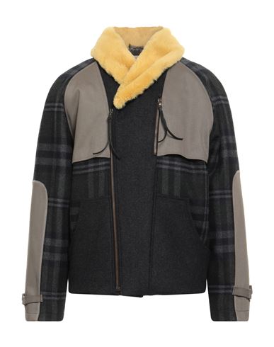 Paura Man Jacket Charcoal Size L Wool In Gray