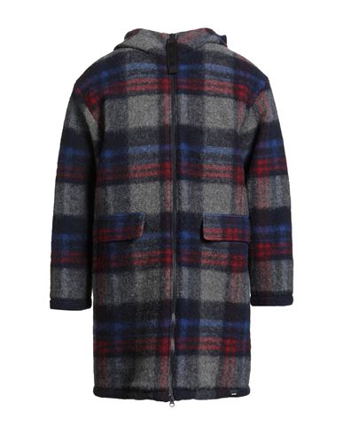 Aspesi Man Coat Blue Size S Wool, Polyester