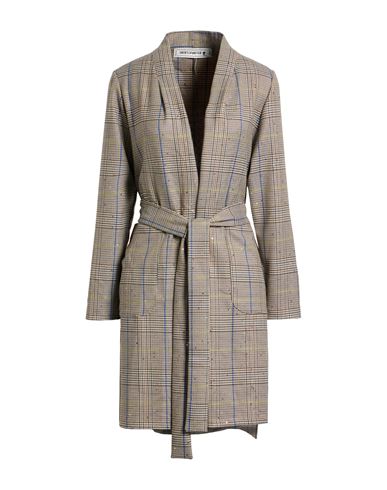Shirtaporter Woman Overcoat & Trench Coat Beige Size 10 Polyester, Viscose, Elastane In Gray