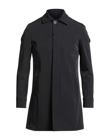 Paul Miranda Man Coat Black Size 36 Polyester, Elastane In Black