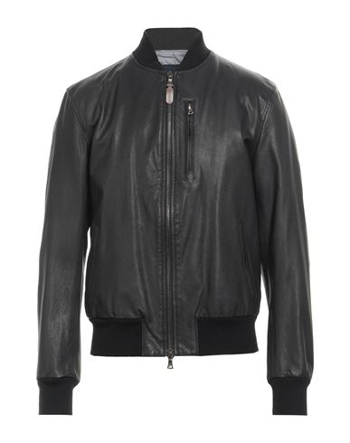 Contrastway Man Jacket Black Size Xxl Leather In Black