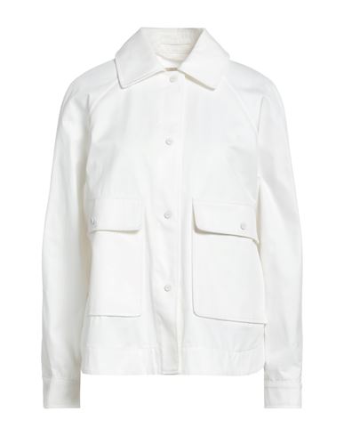 Herno Woman Jacket Ivory Size 8 Cotton In White