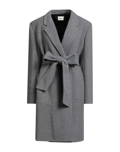 Khaite Annly Belted Wool-felt Coat In Gray