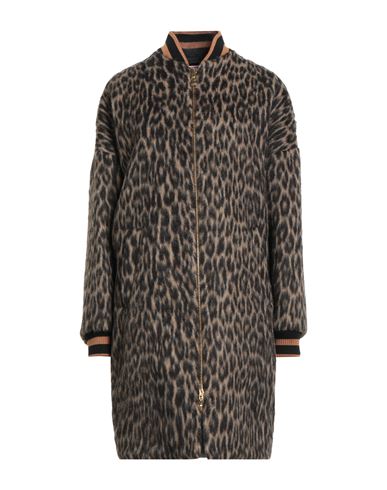 La Double J Woman Coat Camel Size M Virgin Wool, Synthetic fibers, Alpaca wool, Wool, Silk