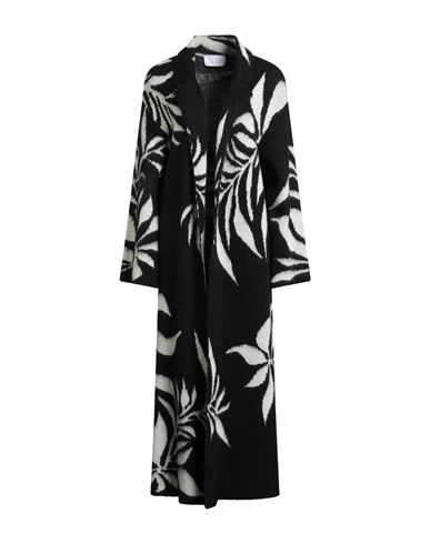 Kaos Woman Cardigan Black Size L Wool, Acrylic In Black