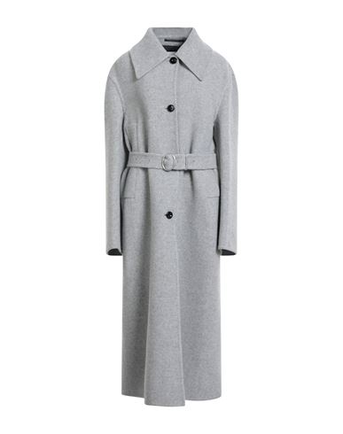 Jil Sander Woman Coat Light Grey Size 4 Virgin Wool In Gray