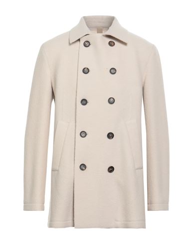 Eleventy Man Coat Beige Size 42 Wool, Polyester, Polyurethane In Neutral