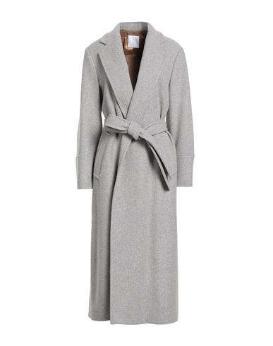 Eleventy Woman Coat Light Grey Size 2 Wool, Silk In Gray
