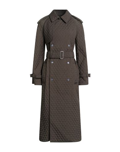 Burberry Woman Overcoat & Trench Coat Military Green Size S Polyamide In Green