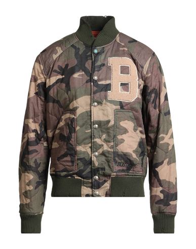 Blast-off Man Jacket Military Green Size 42 Cotton In Green