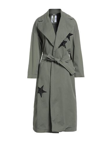 History Repeats Woman Overcoat & Trench Coat Military Green Size 6 Polyamide In Green