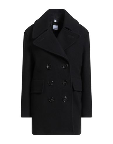 Burberry Woman Coat Black Size 2 Wool In Black