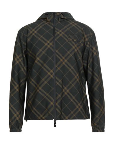 Burberry Man Jacket Dark Green Size M Polyester, Polyamide In Green