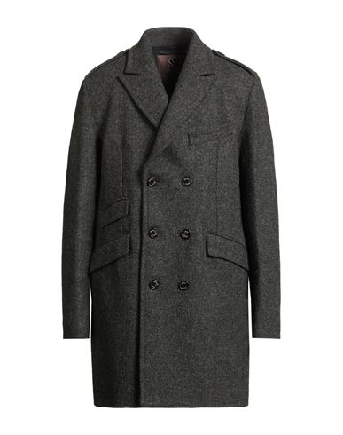 Sealup Man Coat Charcoal Size 48 Virgin Wool In Gray