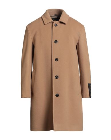 Sealup Man Coat Camel Size 42 Wool, Cashmere In Brown