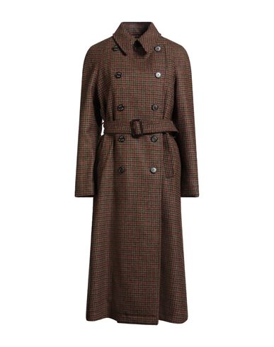 Sealup Woman Coat Brown Size 10 Virgin Wool In Brown