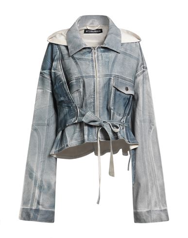 Ottolinger Woman Denim Outerwear Blue Size M Cotton, Re-used Cotton, Recycled Cotton, Elastane In Multi