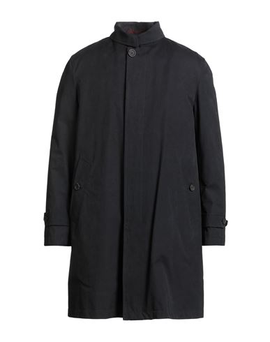 Sealup Man Overcoat & Trench Coat Midnight Blue Size 40 Cotton, Polyester, Polyamide In Blue