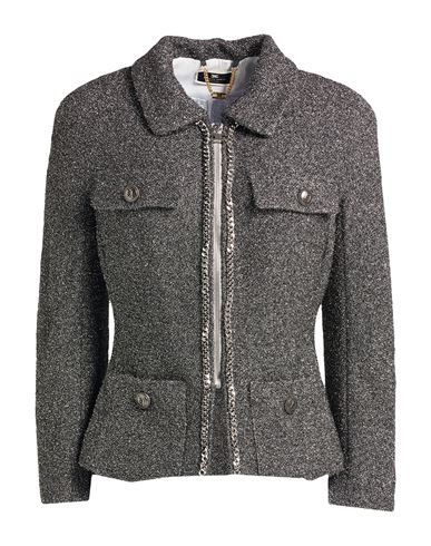 Elisabetta Franchi Woman Jacket Grey Size 8 Viscose, Polyimide, Polyamide, Polyester In Gray