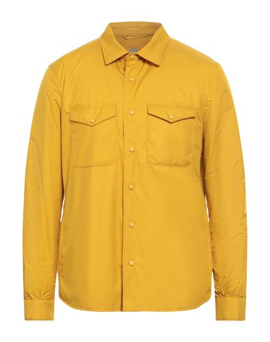 Mazzarelli Sins Man Shirt Marigold Size L Polyester In Yellow