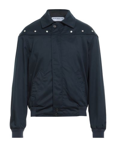 Department Five Department 5 Man Jacket Navy Size 38 Polyester, Cotton In Blue