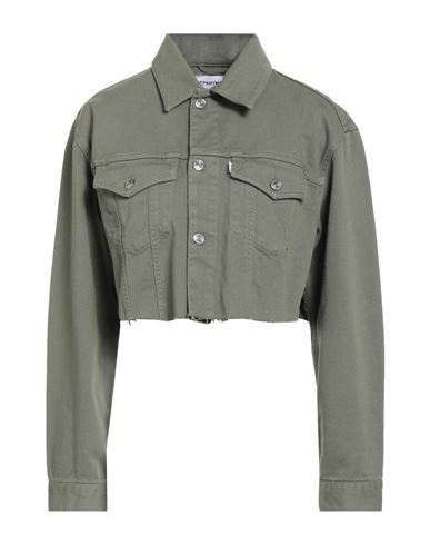 Department Five Department 5 Woman Jacket Military Green Size Xs Cotton In Green