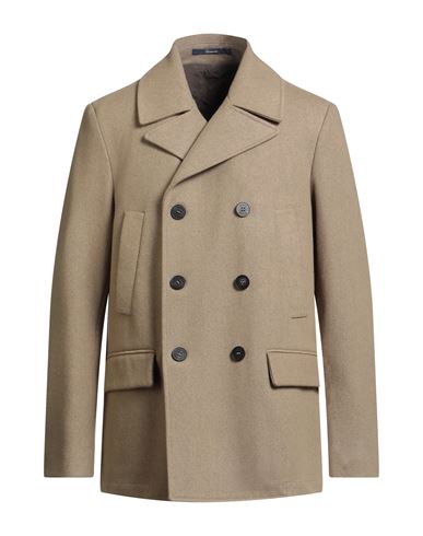 Drumohr Man Coat Sand Size 44 Wool, Polyamide In Neutral