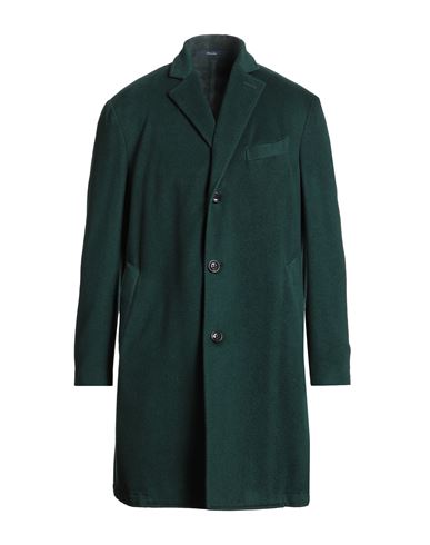 Drumohr Man Coat Dark Green Size 38 Cashmere In Green