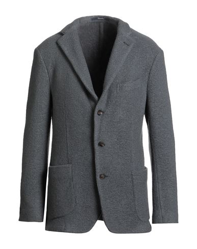 Drumohr Man Blazer Grey Size 38 Cashmere In Gray