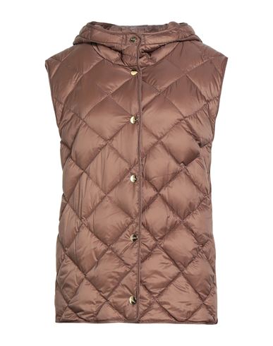 Max Mara The Cube Woman Vest Brown Size 12 Polyamide In Brown
