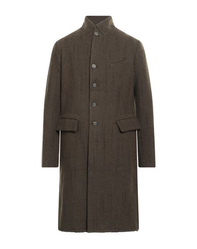 Masnada Man Coat Lime Green Size 42 Wool, Polyamide In Green