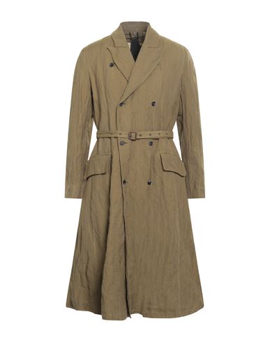 Masnada Man Coat Military Green Size 40 Cotton, Wool, Metallic Fiber In Brown