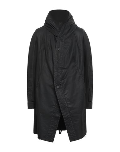 Masnada Man Overcoat & Trench Coat Black Size 42 Cotton, Elastane In Black