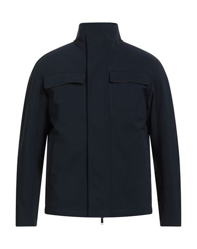 Sartoria Latorre Man Jacket Midnight Blue Size 38 Nylon, Elastane In Blue
