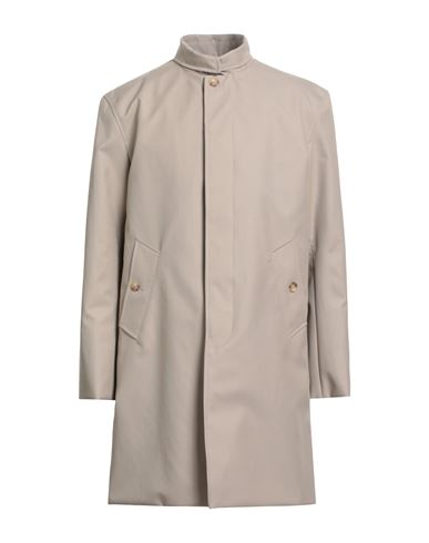 Sandro Man Overcoat & Trench Coat Sand Size Xxl Polyester, Wool, Polyurethane In Brown