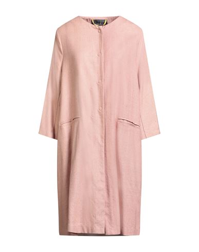 Ewooluzione Woman Overcoat & Trench Coat Blush Size 12 Silk In Pink
