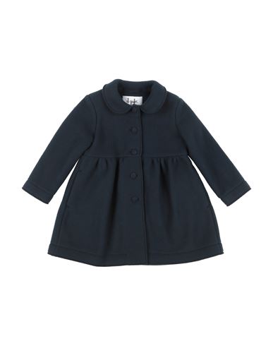 Il Gufo Toddler Girl Coat Midnight Blue Size 3 Polyester, Virgin Wool In Blue